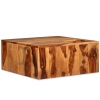 Mesa de centro de madera maciza de sheesham 70x70x30 cm