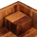 Mesa de centro de madera maciza de sheesham 70x70x30 cm