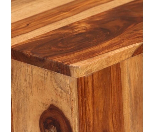 Mesa de centro de madera maciza de sheesham 70x70x30 cm