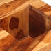 Mesa de centro de madera maciza de sheesham 70x70x30 cm