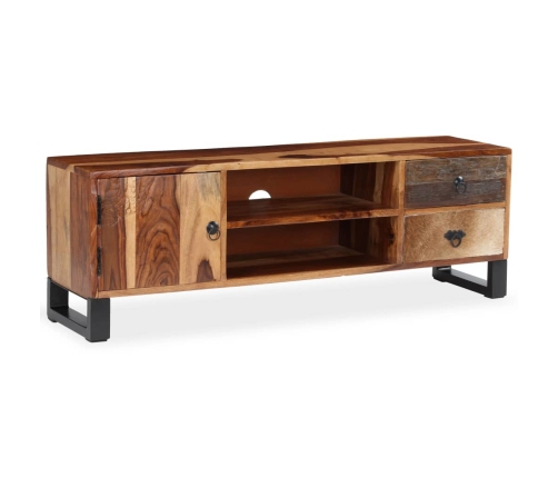 Mueble de TV de madera maciza de sheesham 120x30x40 cm