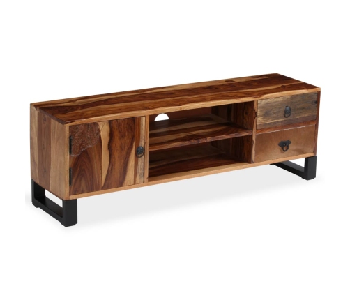 Mueble de TV de madera maciza de sheesham 120x30x40 cm