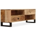 Mueble de TV de madera maciza de mango 120x30x40 cm