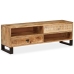 Mueble de TV de madera maciza de mango 120x30x40 cm