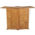 vidaXL Mesa de bar plegable de madera teca maciza 155x53x105 cm