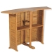 vidaXL Mesa de bar plegable de madera teca maciza 155x53x105 cm