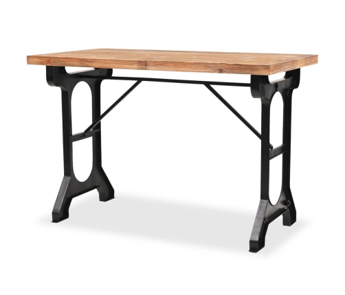 Mesa de comedor superficie madera maciza de abeto 122x65x82 cm