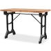 Mesa de comedor superficie madera maciza de abeto 122x65x82 cm