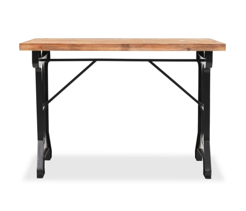 Mesa de comedor superficie madera maciza de abeto 122x65x82 cm