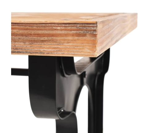 Mesa de comedor superficie madera maciza de abeto 122x65x82 cm