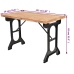 Mesa de comedor superficie madera maciza de abeto 122x65x82 cm