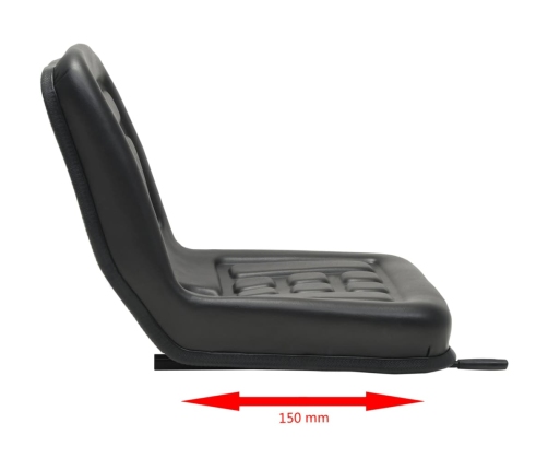 Asiento de tractor universal negro