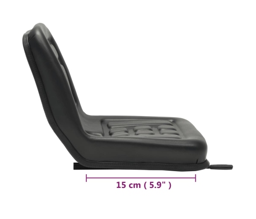 Asiento de tractor universal negro