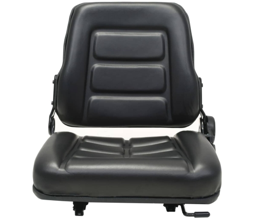 Asiento de máquina elevadora y tractor respaldo ajustable negro