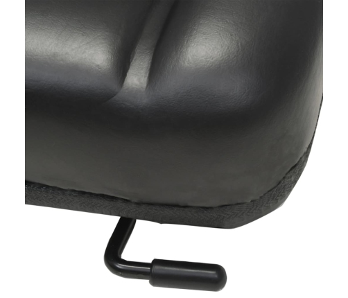 Asiento de máquina elevadora y tractor respaldo ajustable negro