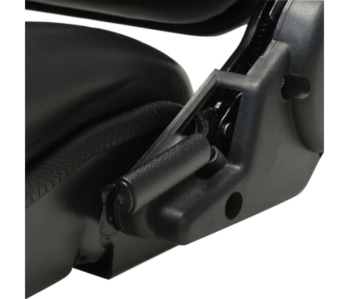 Asiento de máquina elevadora y tractor respaldo ajustable negro