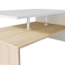 vidaXL Mesa de centro madera de ingeniería blanco y roble 90x59x42 cm