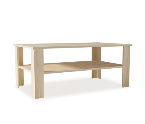 Mesa de centro madera de ingeniería roble 100x59x42 cm