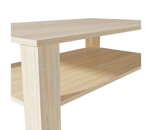 Mesa de centro madera de ingeniería roble 100x59x42 cm