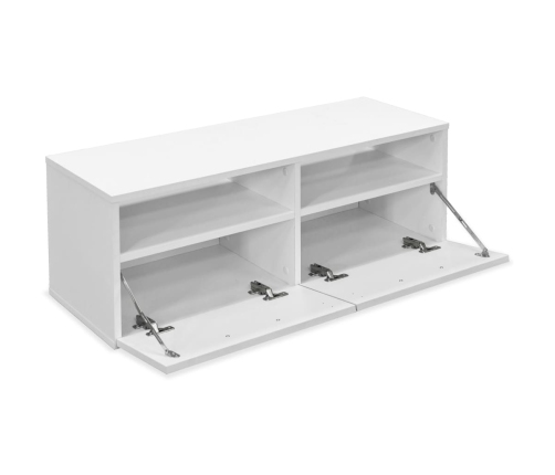 Mueble para televisión madera de ingeniería blanco 95x35x36 cm