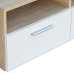 Mueble de TV madera de ingeniería roble y blanco 95x35x36 cm