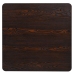 vidaXL Mesa bar bistró MDF y acero cuadrada fresno oscuro 80x80x75 cm