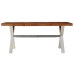 Mesa de comedor de madera maciza 180x90x76 cm