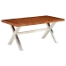 Mesa de comedor de madera maciza 180x90x76 cm