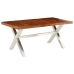 Mesa de comedor de madera maciza 180x90x76 cm