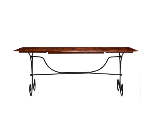 Mesa de comedor madera maciza acabado miel 200x100x76 cm