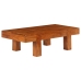 Mesa de centro madera maciza acacia acabado miel 100x50x30 cm