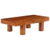 Mesa de centro madera maciza acacia acabado miel 100x50x30 cm