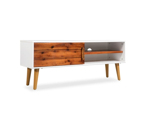 vidaXL Mueble para TV de madera maciza de acacia 120x35x45 cm