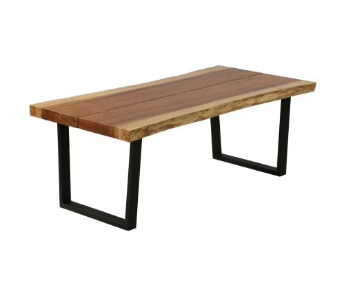 Mesa de centro de madera maciza de suar 102x56x41 cm