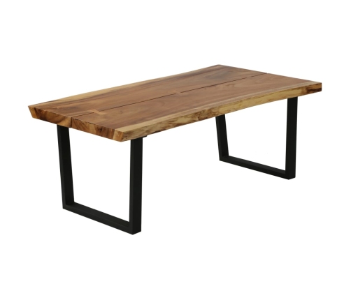 Mesa de centro de madera maciza de suar 102x56x41 cm