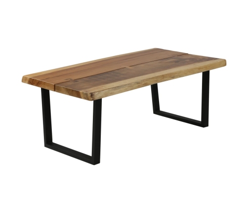 Mesa de centro de madera maciza de suar 102x56x41 cm