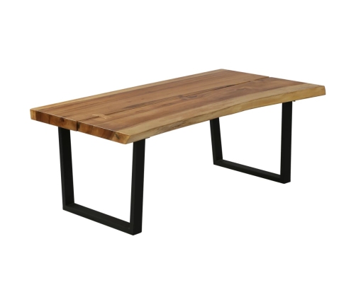 Mesa de centro de madera maciza de suar 102x56x41 cm