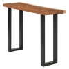 Mesa consola de madera maciza de suar 110x35x75 cm