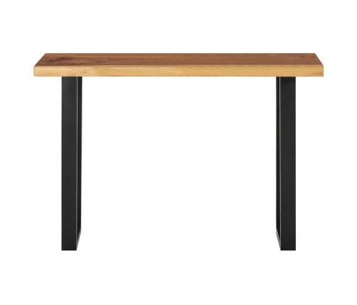 Mesa consola de madera maciza de suar 110x35x75 cm