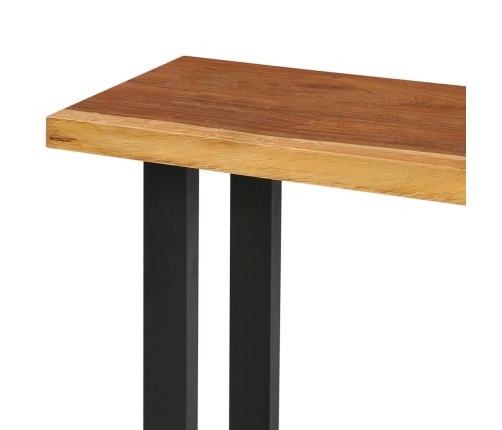 Mesa consola de madera maciza de suar 110x35x75 cm