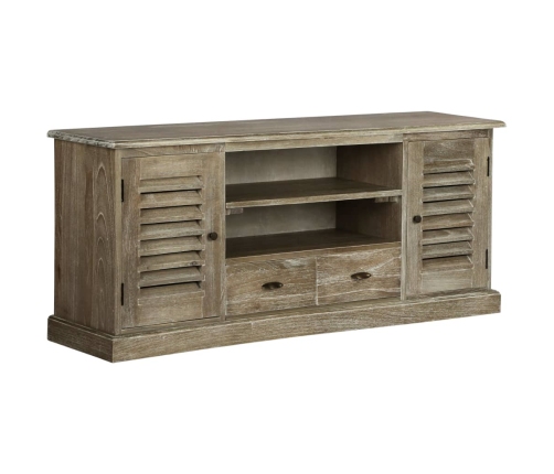 Mueble para TV madera maciza de mindi 145x35x60 cm