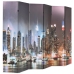 Biombo divisor plegable 228x170 cm Nueva York de noche