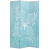 Biombo divisor plegable 120x170 cm mariposa azul