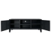 Mueble para TV metal estilo industrial negro 120x35x48 cm