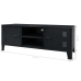 Mueble para TV metal estilo industrial negro 120x35x48 cm