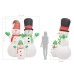 Familia de muñecos de nieve inflable Navidad LED IP44 240 cm