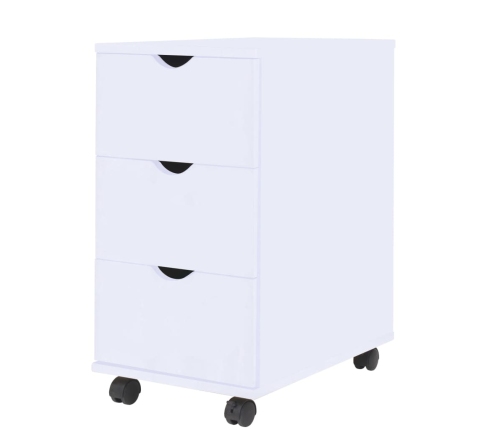 Mueble de cajones blanco 33x45x60 cm