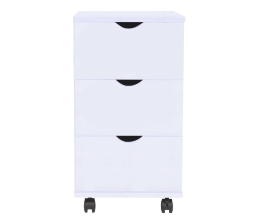 Mueble de cajones blanco 33x45x60 cm