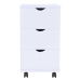 Mueble de cajones blanco 33x45x60 cm