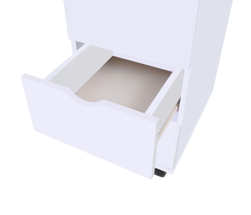 Mueble de cajones blanco 33x45x60 cm